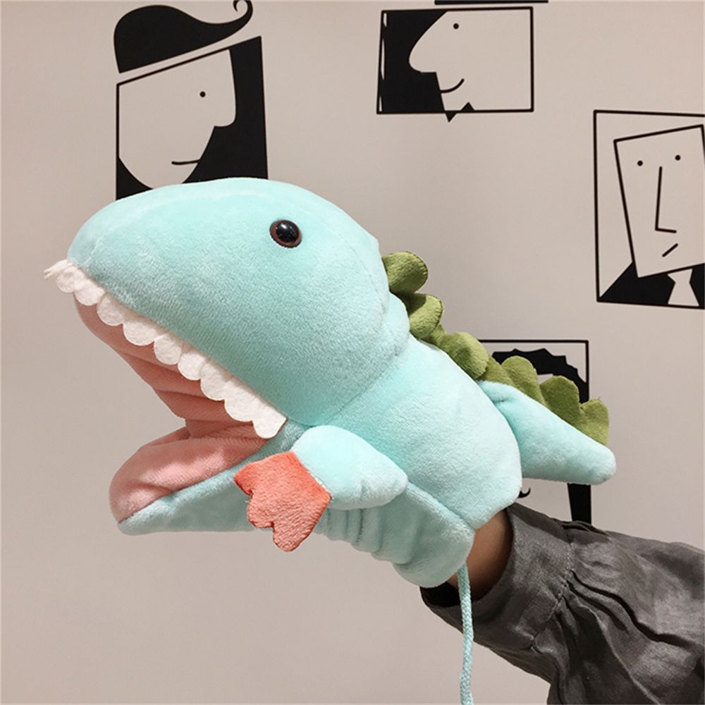 Милые перчатки с динозаврами для девочек, студентов, зимние теплые варежки с подвеской на шею с рисунком