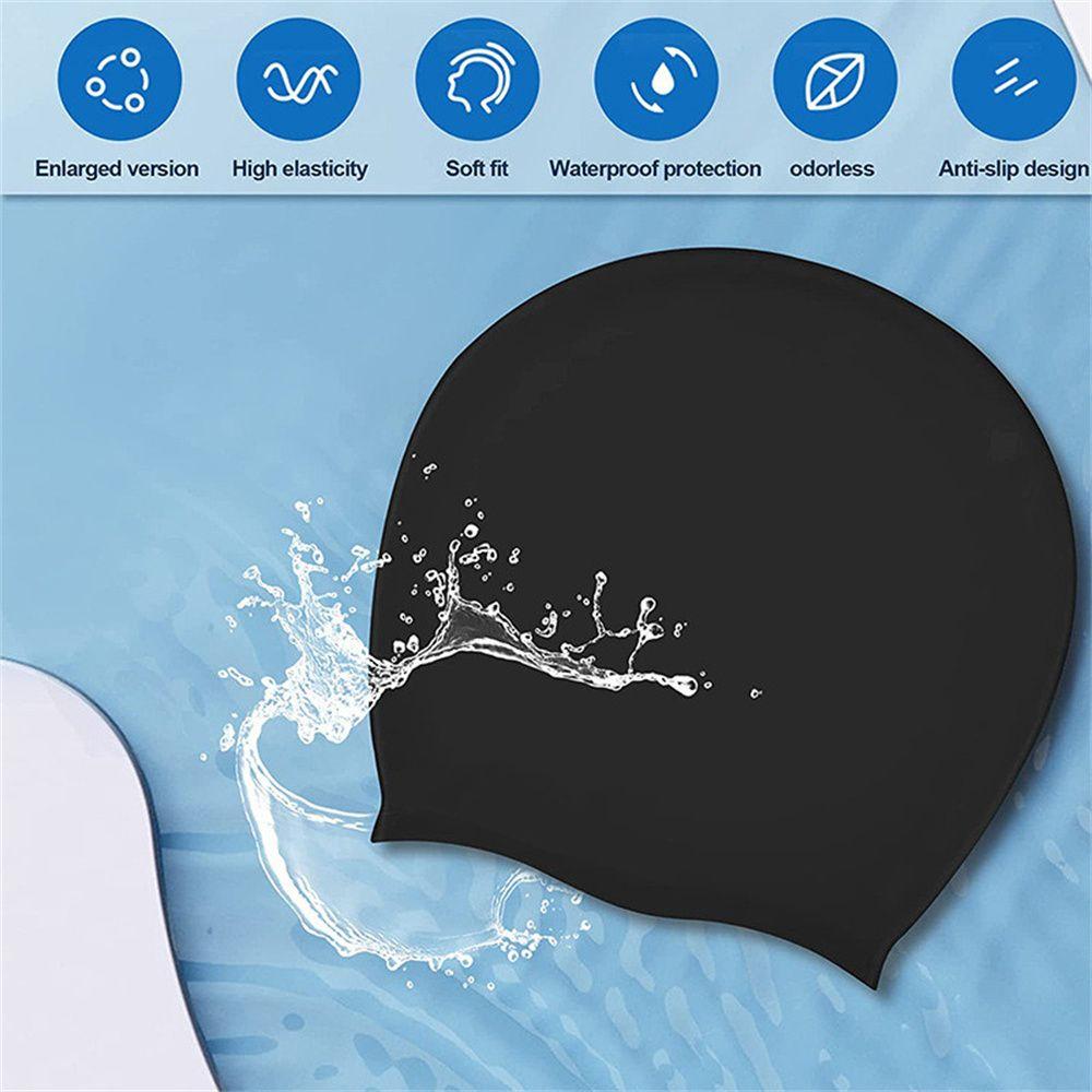 Large Protect Ears for Braids Long Hair Swimming Pool Cap Swimming Caps Diving Hat Large Swim Cap