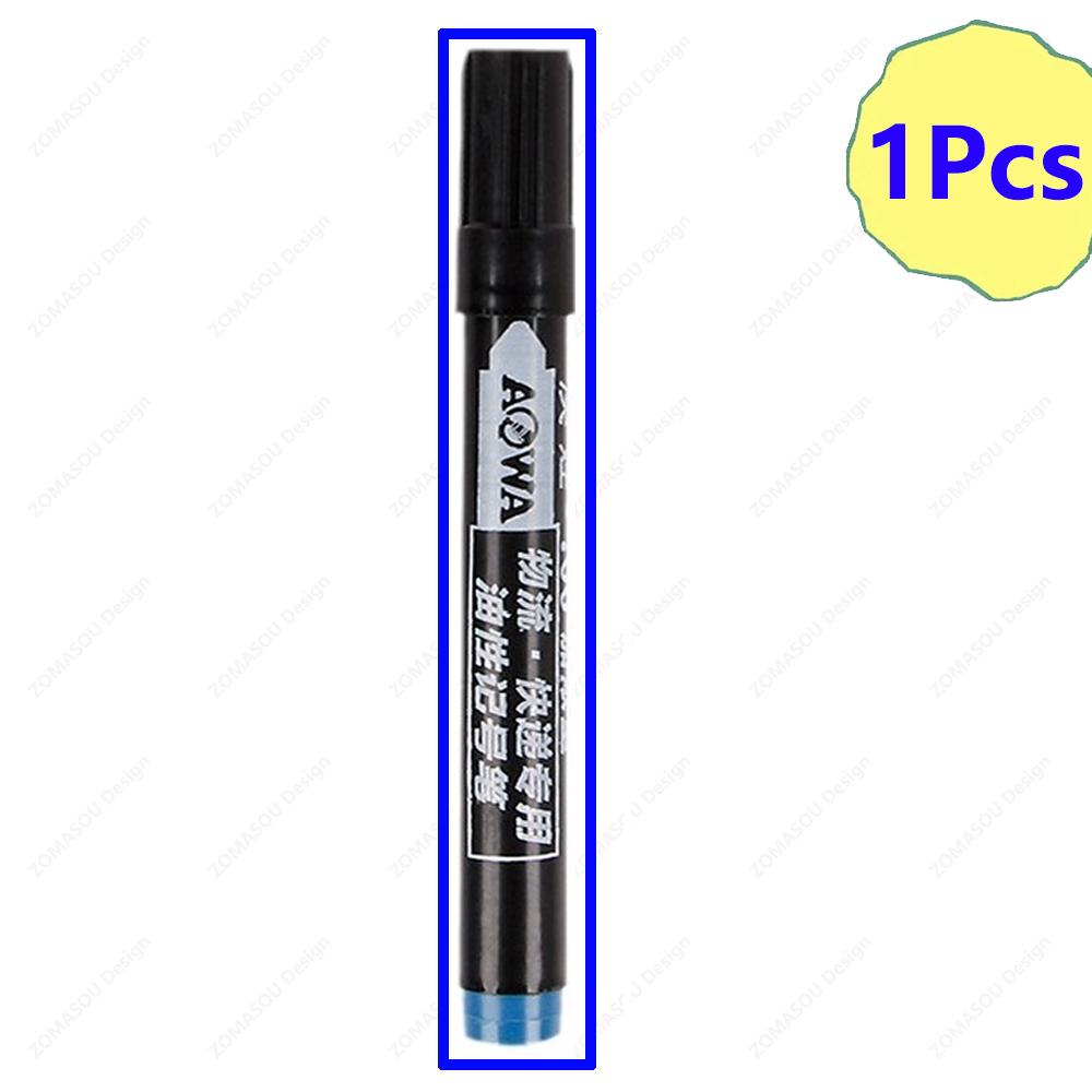 1-100Pcs Waterproof Oil-based Marker Pen Quick Dry Black Red Blue Ink Permanent for Metal Glass Stationery Art School Supply