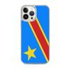 Coque iPhone 13 Pro Max - Drapeau République Démocratique Du Congo - Souple - Multicolore - TPU