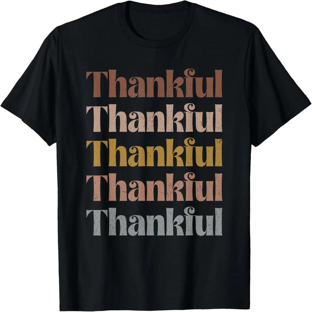 День Благодарения Закат Ретро Thanksgiving Осень Мужчины Женщины Подарок Футболка
