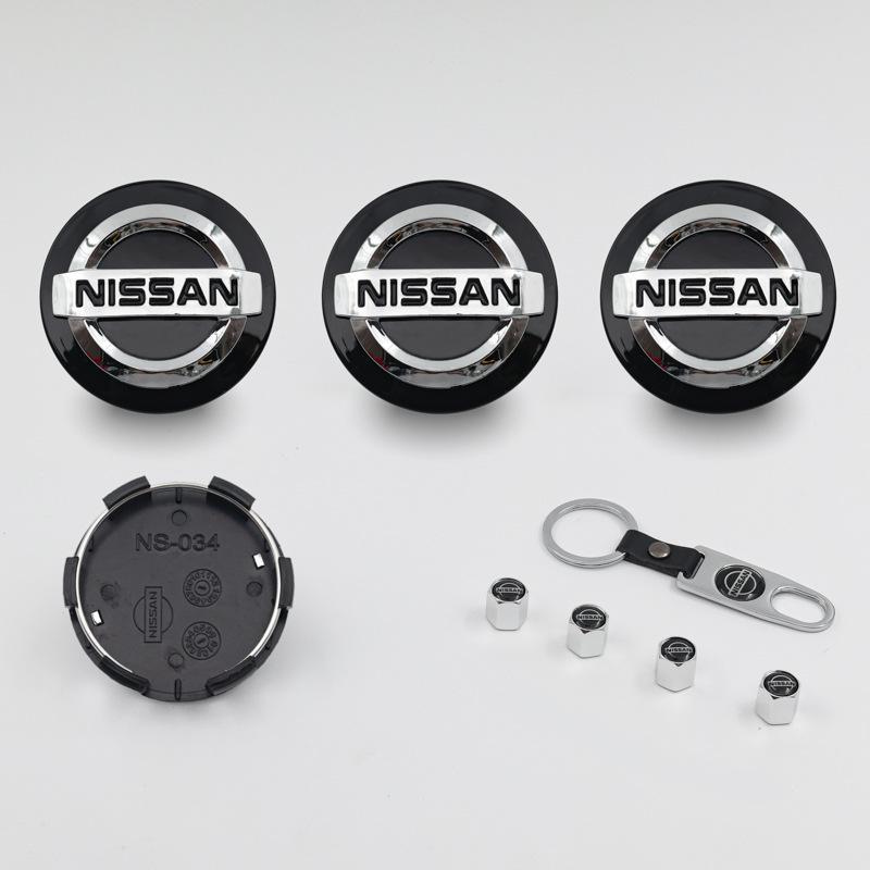 Центральная заглушка колеса Nissan: Пластиковая эмблема 60 мм для Sylphy, Teana, Bluebird.