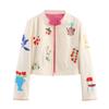 Kaslead New Women clothes Western Style Fashion Simple and Versatile Embroidery Outerwear 4786206
