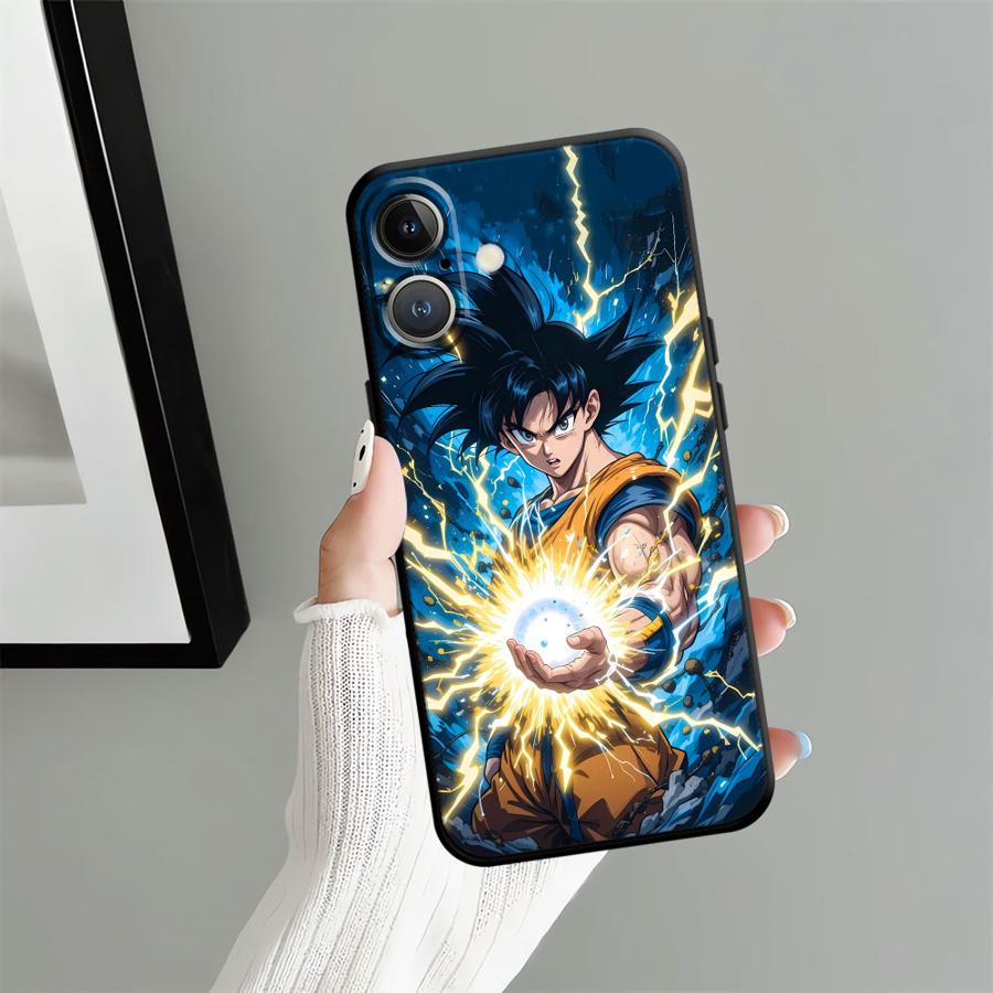 Чехол для Apple iPhone 17 Pro Max 11 16 14 15 Pro 7 8 Air 12 XR XS MAX 13 Funda Чехол для телефона Dragon Ball Goku Art