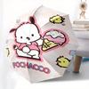 Pochacco,IceCream Automatic Folding Umbrella Simple 8 Rib Design, Bright Cartoon Pattern, Durable Iron Frame, Suitable For Travel, Outdoor,