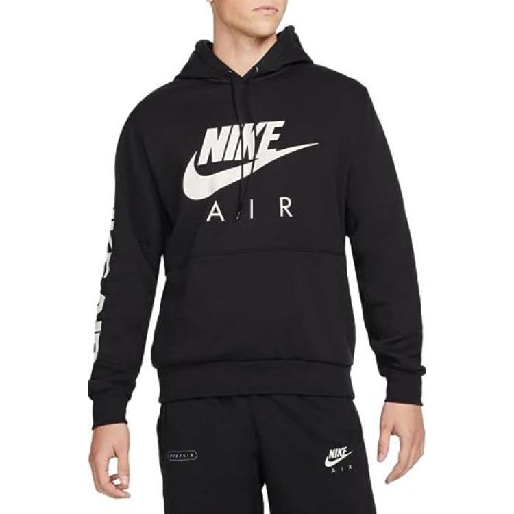 Nike Толстовки Мужские Черные С Капюшоном Умеренная Обычная DM5202-010