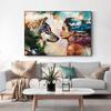 Abstract Women and Wolf Art Oil Paintings On Canvas Interior Decor for Home Landscape Wall Art Poster Print Pictures Living Room