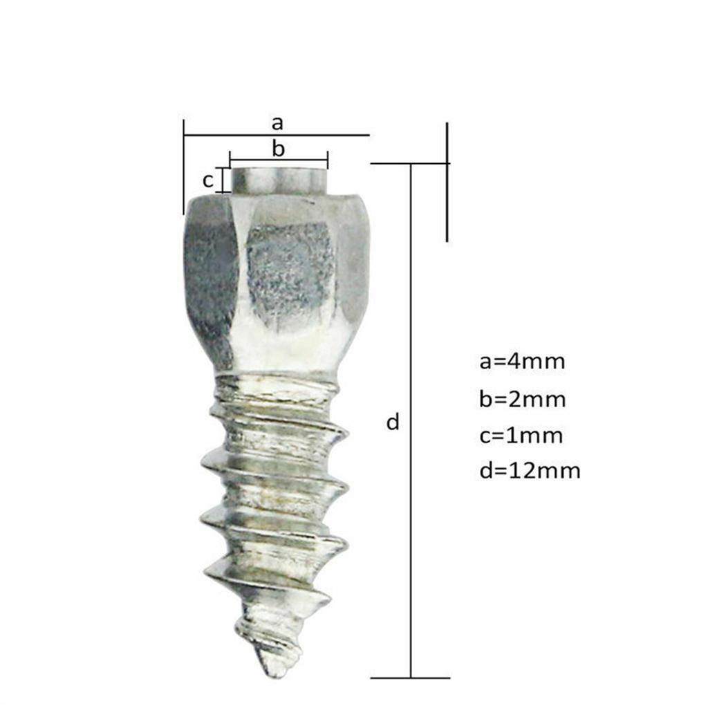 100 шт. вкручивающиеся шипы для шин автомобилей/грузовиков/вездеходов, стандартные шипы для снега, гоночные шины для льда