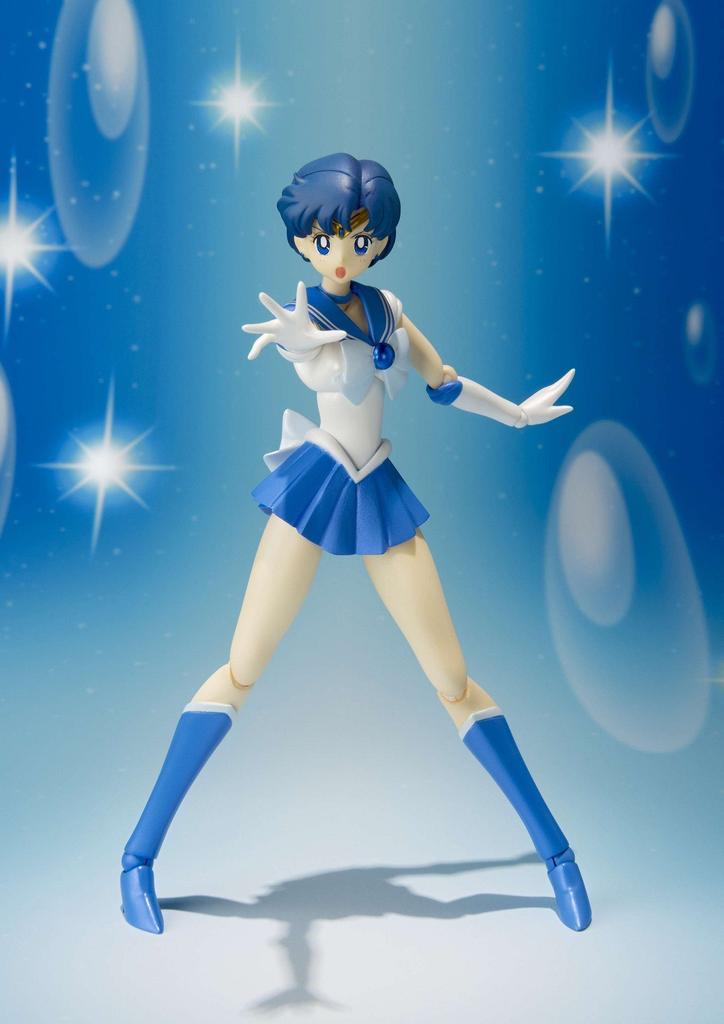 TAMASHII NATIONS Sailor Moon Sailor Mercury 140mm Painted Movable Figure S.H.Figuarts Approx. PVC&ABS