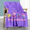 Wow! Wow! Wubbzy Customize Your Name Blanket Lightweight Personalized Blanket Comfortable for Bedding Living Room Picnics Livingroom