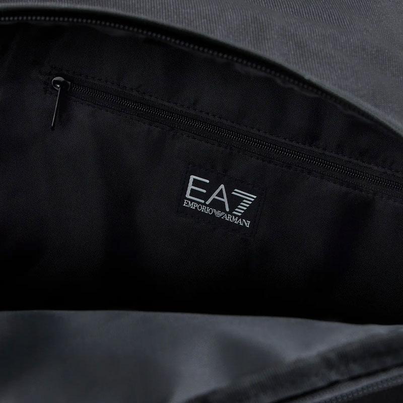 Emporio Armani Рюкзак из полиэстера с принтом логотипа, большой вместимости, унисекс, черный 7X000390AF19722UC001