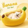 Banana Shape Cat Kennel Warm Cushion Pet Bed Cute Dog Kennel  Pet Supplies