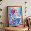 Disney Цифровая масляная живопись Русалочка DIY ручная роспись раскраска домашний декор подарок для декора стен взрослые наборы для творчества 130