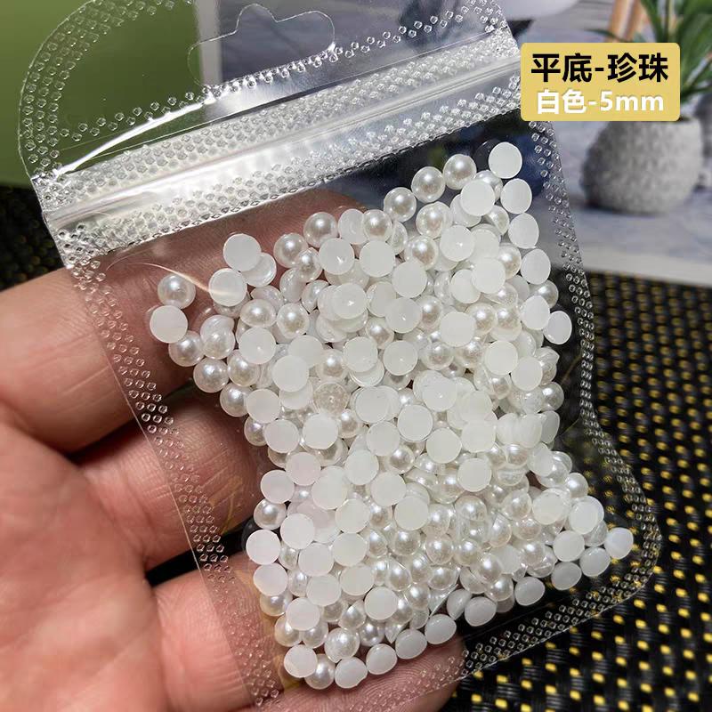 1 пакет 2-5 мм белые жемчужные шарики стразы для ногтей круглые бусины смешанного размера жемчуг DIY украшение для ногтей жемчуг маникюрные аксессуары