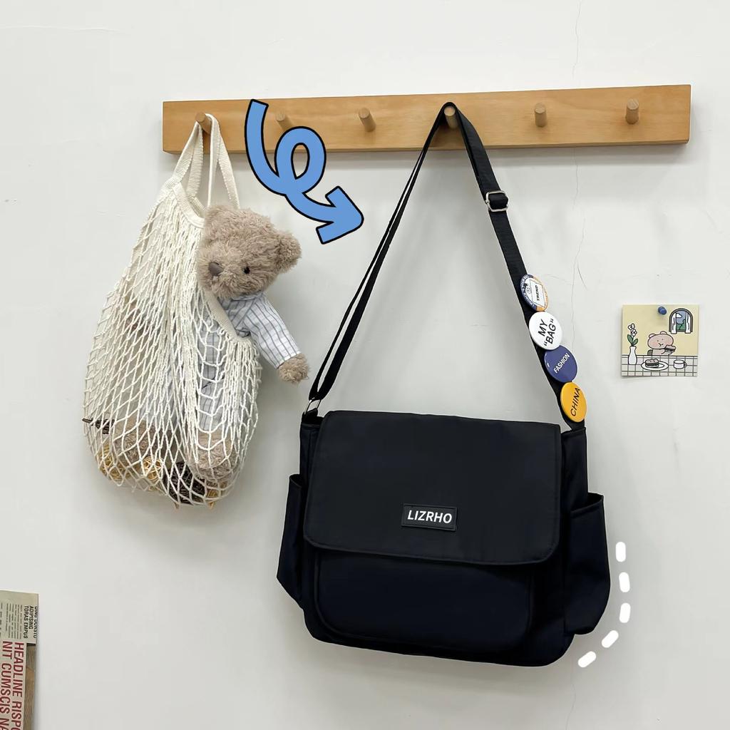 Студенческая сумка-мессенджер, классный повседневный рюкзак, наплечная сумка, женская сумка в стиле Харадзюку, ретро-сумка почтальона, мужская