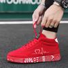 Red High Top Sneakers Women Shoes  Spring Canvas Running Women's Casual Sport Shoes Man Graffiti Basket Femme Big Size 35-44