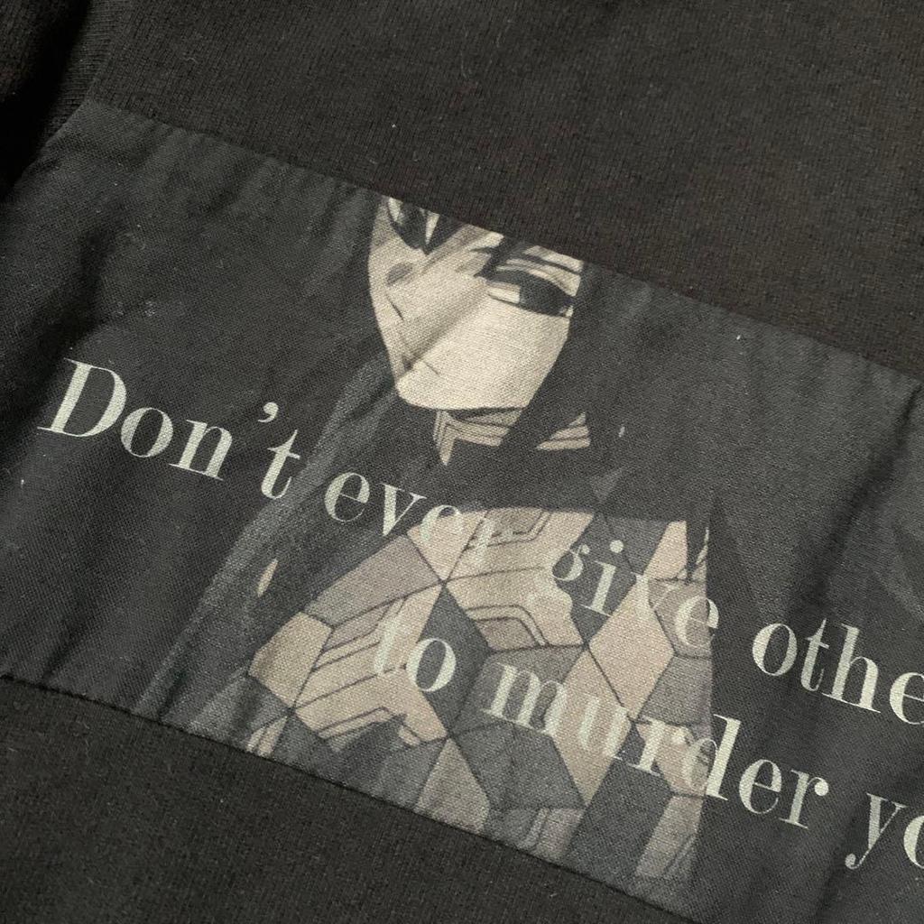 [ИСПОЛЬЗОВАН] Убийца демонов: Kimetsu no Yaiba Гию Томиока Аниме Футболка с длинным рукавом, Коллекционное издание, Черный, Винтаж