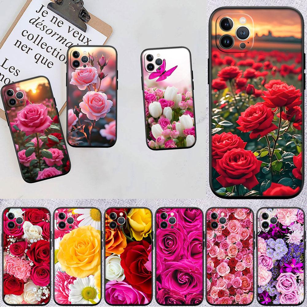 LO15 Красивые Розы Цветочный Чехол для Motorola Edge 60 60s 70 G86 G56 G54 E14 G04S G45 G54 G64 S30 S50 X30 X40 X50 Pro Power