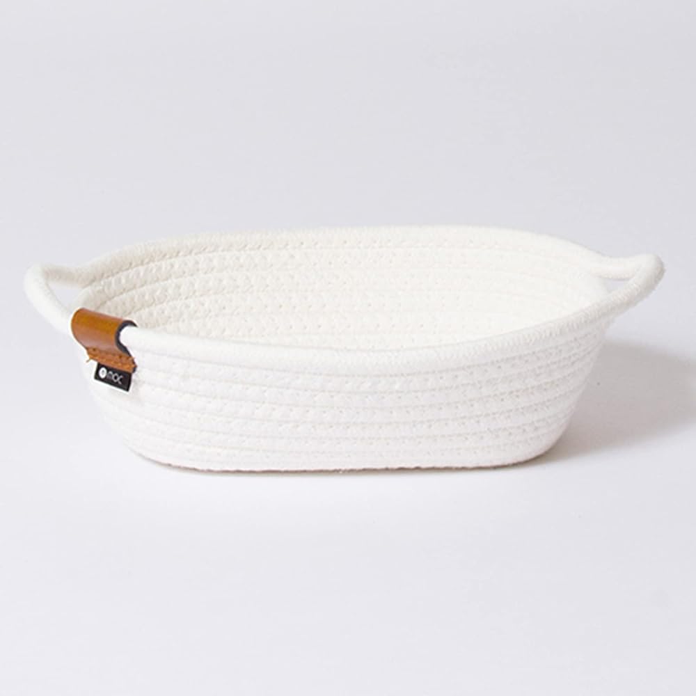 YAMAZEN Storage Box Basket S with Handle - Small Item Storage, Tabletop, Miscellaneous Goods,