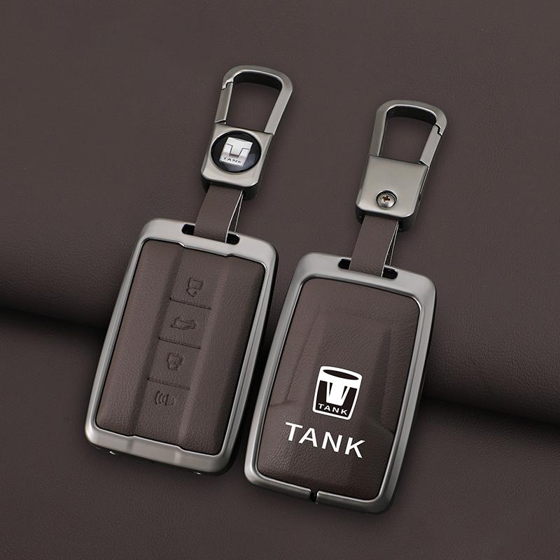 Подходит для Tank 300 500 700 Защитный сплав цинка Автоматический умный пульт дистанционного управления Чехол-футляр Корпус Кольцо для ключей Пряжка Набор для сумки Аксессуары для интерьера Авто