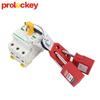 6 Holes Loto Safety Hasp Lockout Lock OEM Steel Durable Lockout Hasp Device with 41mm Jaw Size Key Operated SH04 Model