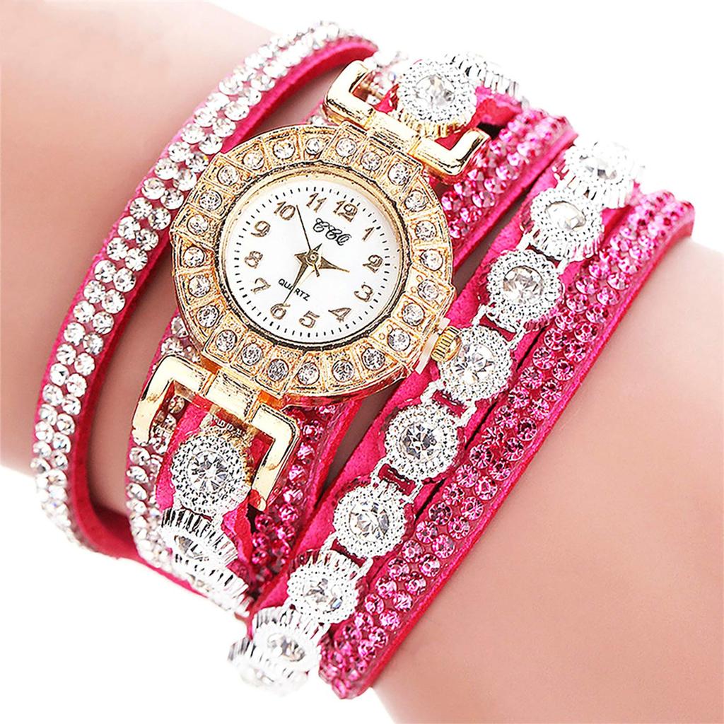 New Style- Small Watch With Diamond, Round Bracelet Watch, Student Fashion, Casual Women's Bracelet Watch