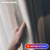 1 шт. NAPEARL 100% затемняющие однотонные льняные занавески для спальни, современные шторы кольцевого типа, занавески для гостиной, домашний декор