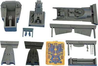 Пластиковые детали кабины самолета Iris Eurofighter Typhoon ARS4917 1/48 (для Ревелла)