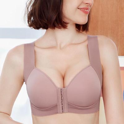 Сексуальные бюстгальтеры с застежкой спереди для женщин, нижнее белье больших размеров, бесшовный бюстгальтер пуш-ап, жилет, топ, сексуальный бюстгальтер