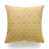 Роскошная горчично-желтая геометрическая наволочка для осеннего декора