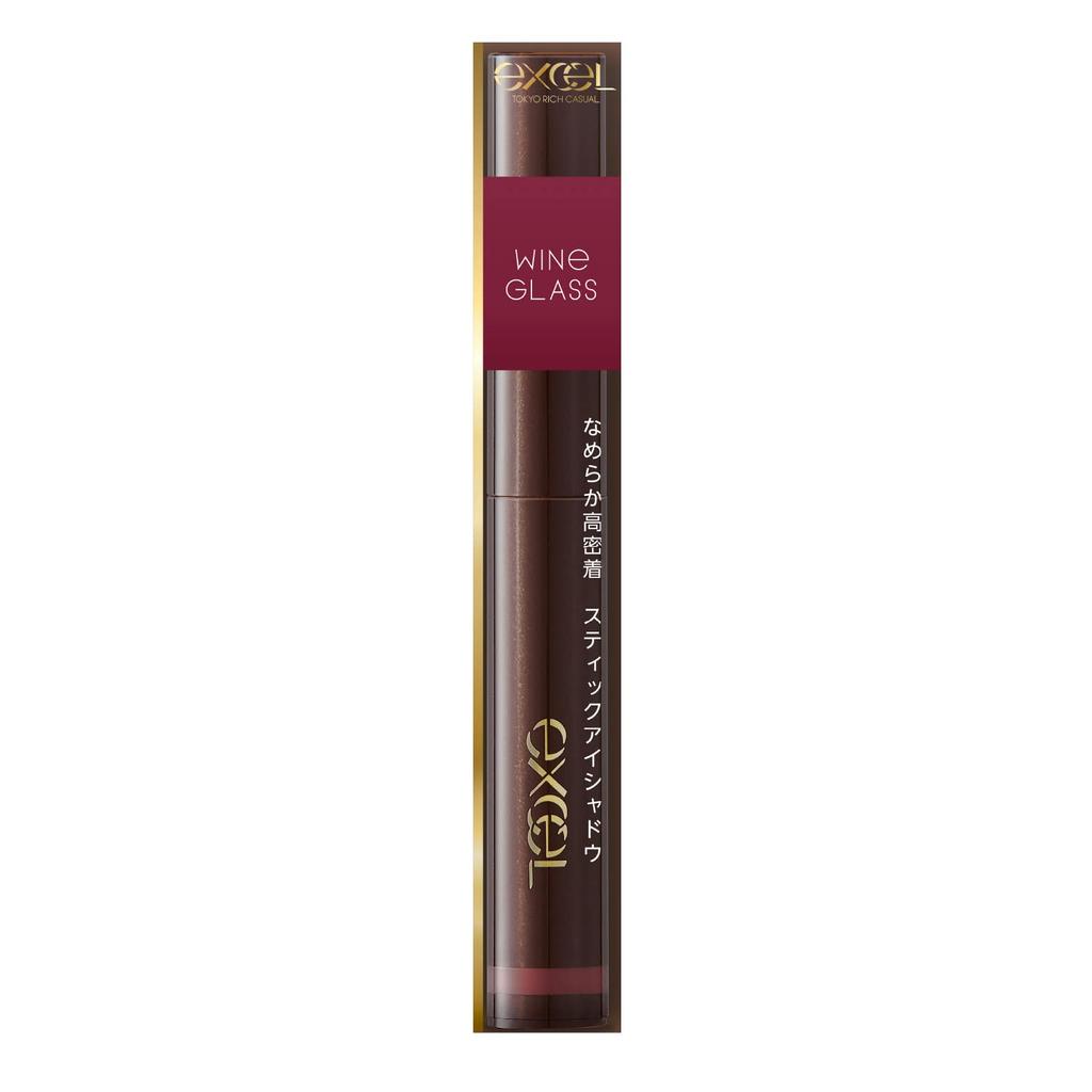 excel Gleam On Fit Shadow GF06 Eyeshadow Stick Shadow Pencil Waterproof (Wine Glass)