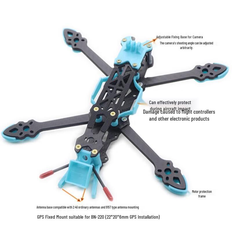 MAK4 Carbon Fiber FPV Drone Frame