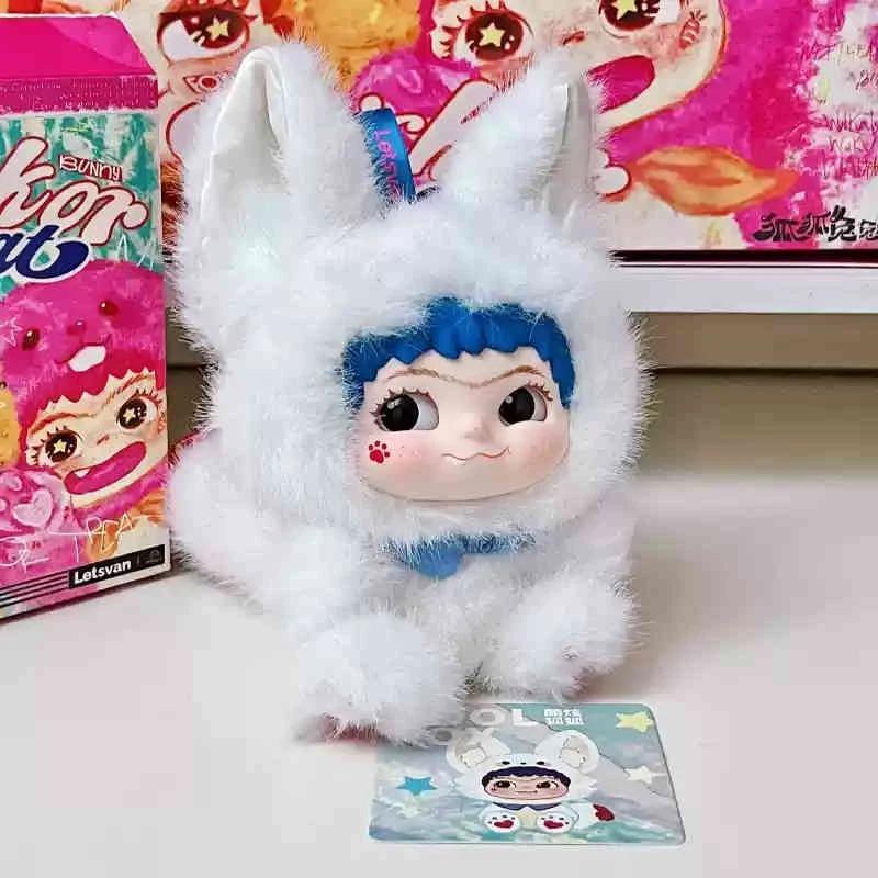 Набор Wakuku Fox Bunny Trickor Treat Blind Box Cute Wakuku Action Figure Mystery Box Fox Bunny Anime Doll Keychain Suprice Bag Toys