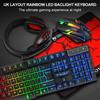 Dropshipping T-WOLF TF-800 4 in 1 Wired Gaming Luminous Keyboard Mouse Headset Set Gaming Headset Earphones Keyboard Combo