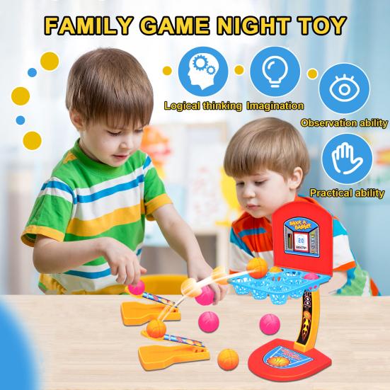 Fingertip Desktop Basketball Shoot Game Novelty & Interesting Mini Jumping Bounce Ball Tabletop Parent-child Interactive Battle Toy