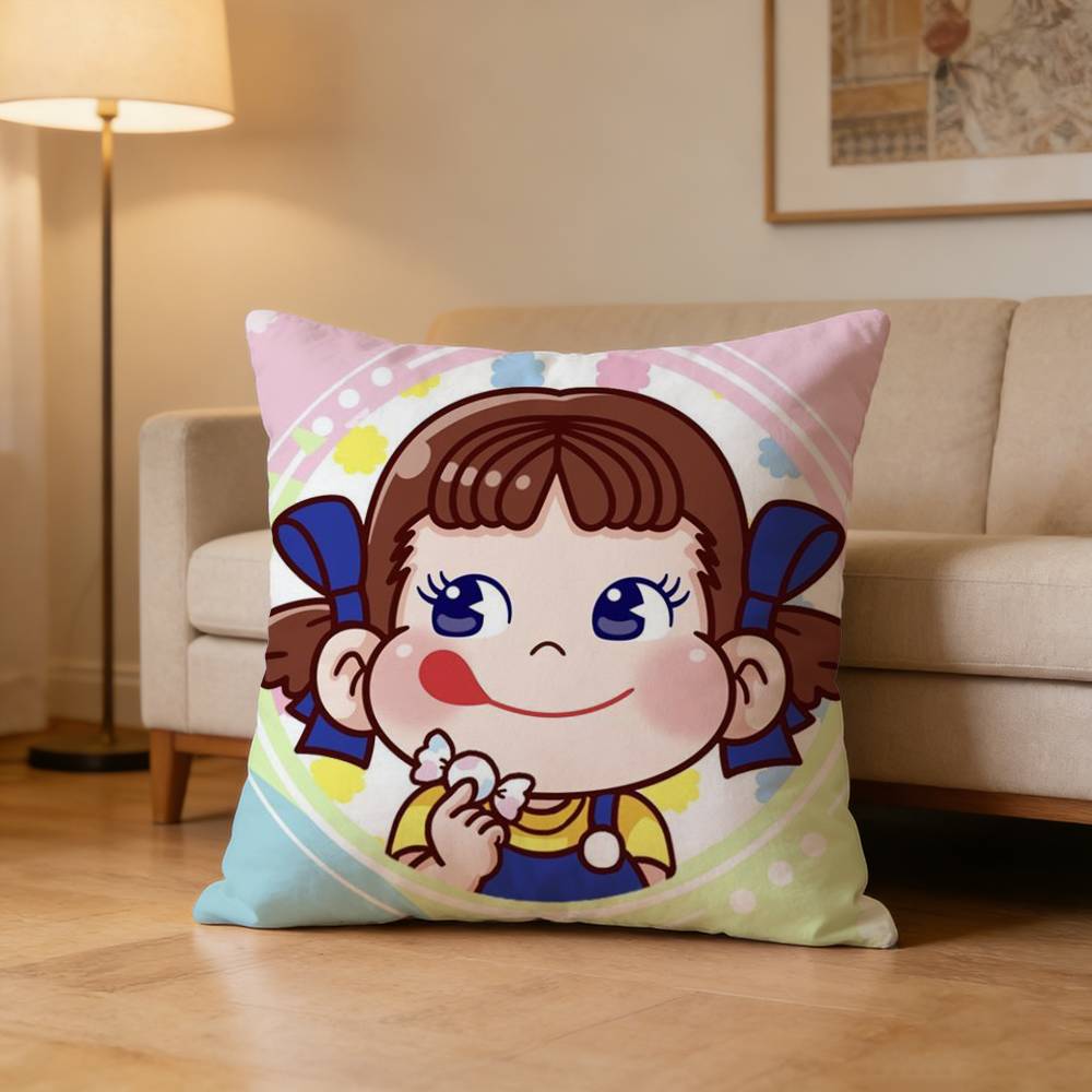 Milky Peko Chan Pillow Case Cushion Cover Throw Pillow Case For Car Sofa