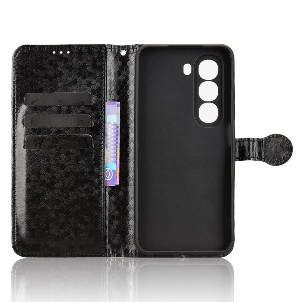 Для itel A95 5G Чехол-кошелек Тиснение точками Искусственная кожа Чехол для телефона с ремешком на запястье