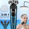 3 IN 1 Electric Shaver for Men 4D Razor Beard Trimmer USB Rechargeable Portable Water Wash Hair Clipper Facial Epilato