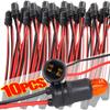 T10 W5W Automotive Wedge Bulb Socket Adapter Extended LED Bulb Socket Adapter Wedge Base Bulb Plug Lights Base Accessories