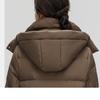 SNOWFLYING Short Collarless Down Jacket