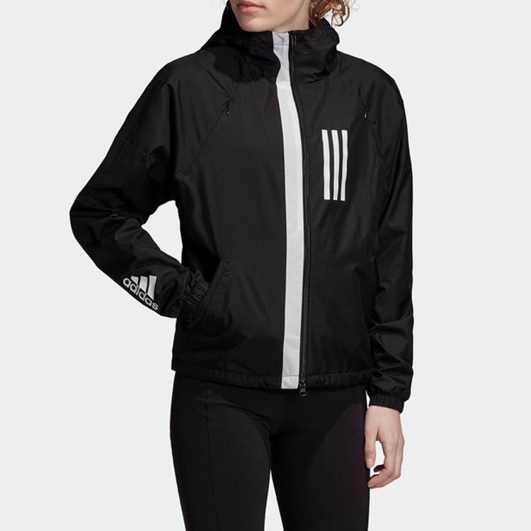 Adidas Hooded Sports Jacket For Women Black DZ0034