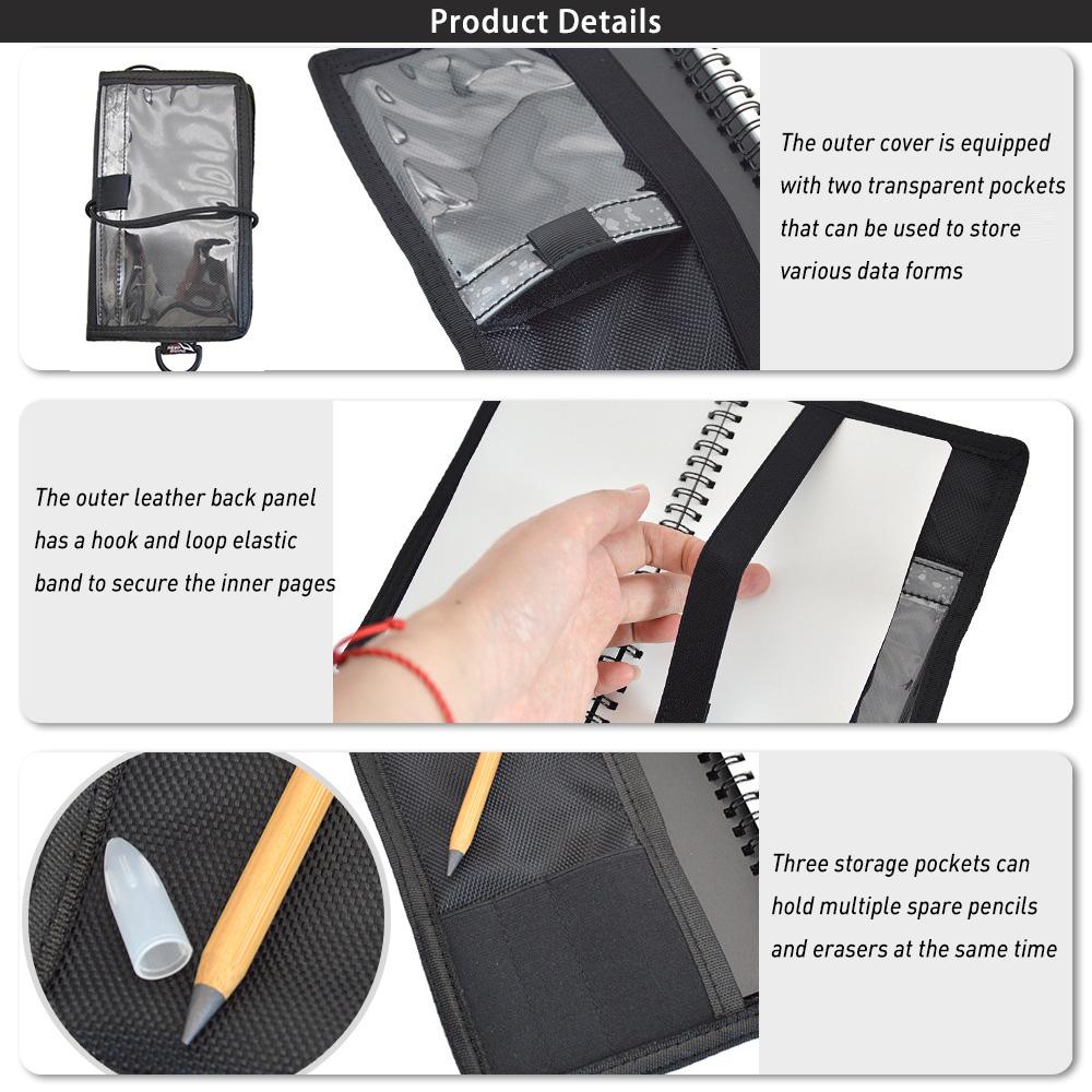 Waterproof Notepad Diving Paper Notepad Underwater Notebook for Scuba Diving Snorkeling