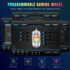 X400 Проводная игровая мышь 6 регулируемых уровней скорости движения RGB режимы подсветки Прозрачная Макропрограммируемая Эргономичная