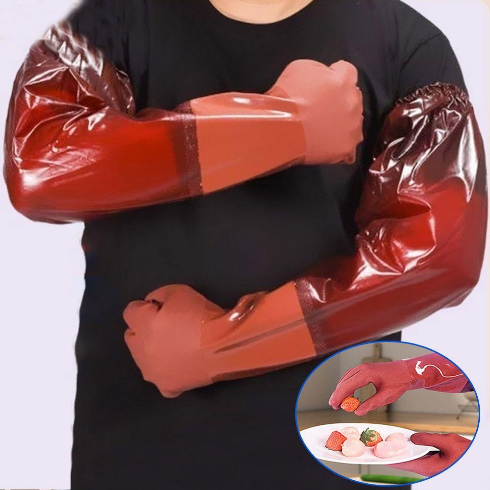 65CM Work Gloves Rubber Protective Mitts Kitchen Accessories Househeld Gloves Kitchen