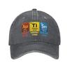 Autism EleUnisexts Periodic Table Awareness ASD  Fashion Baseball Cap Hats Visor Protection Snapback Cotton tops gorras