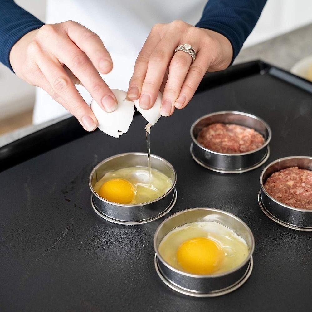 Cooking Rings Baking Circle Stainless Steel Brioche Molds New Circle Egg Ring  Biscuit Pastry