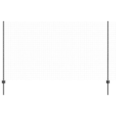 Embedded Fence Post 5 Pcs Gray 180 Cm