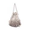 Used J&M Davidson FRINGE CARNIVAL MINI Fringe Carnival Mini Handbag leather Gray Used Women
