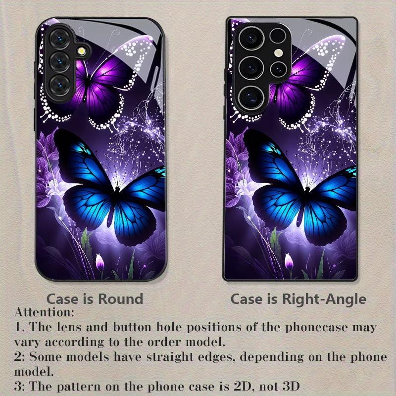Производитель Mysterious Dream Синий Свет Бабочка Закаленное Стекло Чехол Samsung Galaxy S11UItra Мобильный Телефон Жесткий Чехол