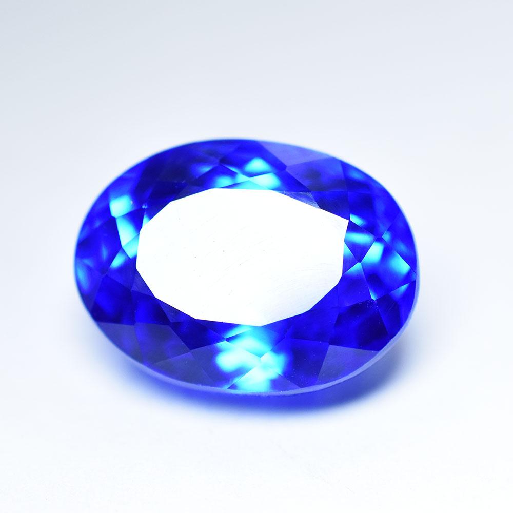 Extremely Rare Natural Blue Tanzanite 22 Ct Oval Cut Loose Gemstone